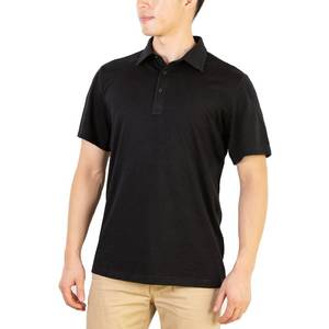 lot 4499 image: SHEEP RUN Mens Merino Wool Lightweight Hiking Running Workout Breathable Short Sleeve Polo Shirt (L, Black)
