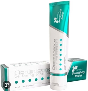 lot 4516 image: Opalescence Cool Mint Whitening Toothpaste Sensitivity Relief 4.7 oz