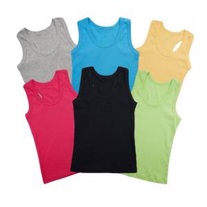 lot 4548 image: Mocolerno 6-Pack Cotton Undershirt Tank Top 100% Cotton Soft Undershirt for Boys and Girls Multicolor