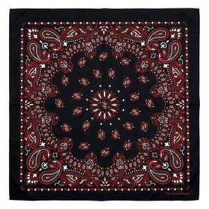 lot 4557 image: The Peacock Crew Black Gothic Bandana for Men and Women in Premium Soft Cotton Paisley Scarf Gift Kraft Pack