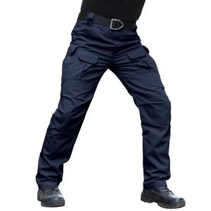 lot 4563 image: Hiwise Mens Stretch Tactical Pants Water Resistant Ripstop Cargo Pants Outdoor Lightweight EDC Work Hiking Pants (Navy Blue, 32WX30L)