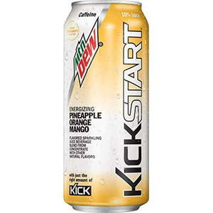 lot 4580 image: Mountain Dew Kickstart  Pineapple Orange Mango  16 Fl Oz (12 Count)