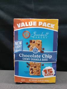 lot 4594 image: SUNBELT BAKERY CHEWY GRANOLA BARS 15 COUNT