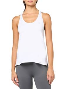 lot 4605 image: Under Armour Womens Tech Knockout Tank Top, (100) WhiteHalo GrayHalo Gray, Small