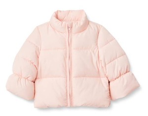 lot 4609 image: Amazon Essentials x Sofia Grainge Baby Girls Taffeta Puffer Jacket, Light Pink, 24 Months