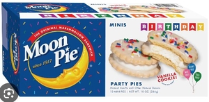 lot 4666 image: MoonPie Birthday Mini Party Pies 10 Count
