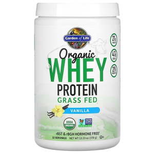 lot 4673 image: Organic Whey Protein  Grass-Fed  Vanilla  13.33 oz (378 g)  Garden of Life