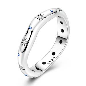 lot 4695 image: Hapour 925 Sterling Silver Ring for Women,Eternity Gorgeous Rings Stackable Rings for Women Teen as Gifts Ring Size 7