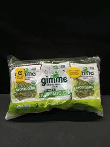 lot 4704 image: Gimme Seaweed Snacks - Sweed Sltavo Snack - Case Of 8-6.16 Oz