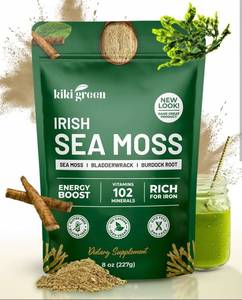 lot 4745 image: Kiki Green Irish Sea Moss Powder Supplement 8oz