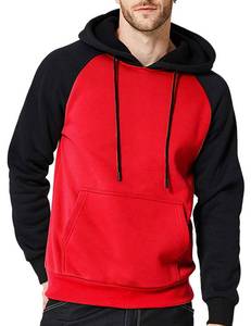 lot 4758 image: DUOFIER Hoodies for Men Pullover Hooded Sweatshirt with Kangaroo Pocket, 39Red-M