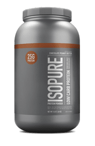 lot 4776 image: Isopure  Low Carb 100% Whey Protein Isolate  25g Protein Powder  Chocolate Peanut Butter  3 lb