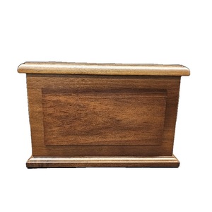lot 2491 image: AspenStudio Walnut Wooden Urn Wooden Urn for Cremation Handcrafted Solid Wood Urn for Adult Human Decorative Urns Wooden Urn, Standard