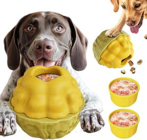 lot 2517 image: Frozen Treat Dispensing Dog Toy - Interactive Large Chew Toy for Aggressive Chewers, Freezable Fillable Rubber, Reduces Anxiety, Easy to Clean,for Small Medium Large Breeds