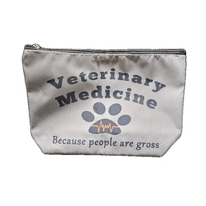 lot 2554 image: Veterinary Makeup Bag Veterinary Medicine Toiletry Organizer Pouch with Zipper Because People Are Gross Canvas Cosmetic Bag Appreciation Present for Veterinary Nurse Vet Graduates Women,