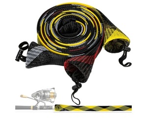 lot 2569 image: RAINFLOW 3PCS Fishing Rod Sleeves Rod Socks for Fishing Poles 5.5 Foot Fishing Pole Sleeve Straps Fishing Rod Covers Fly Rod Sock for Spinning Rods Tube Accessories Tools Fishing Stuff