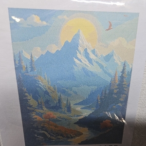 lot 2582 image: Landscape paint-by-numbers kit (No. MT20224) 16X20 with Paint
