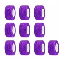 lot 2600 image: ESUPPORT 1 Inches X 5 Yards Self Adherent Cohesive Wrap Bandages Adhesive Wounds Strong Elastic First Aid Tape for Sport Wrist Ankle 10 Count