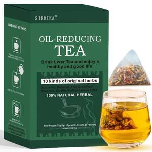 lot 2605 image: Oil Flush Tea - 10 Herbal with Excellent Formula, Oil Cleansing Tea for Liver, Chinese Herbal Teas, 15 TeaBags (1 Box(15pcs)) BB 4192026
