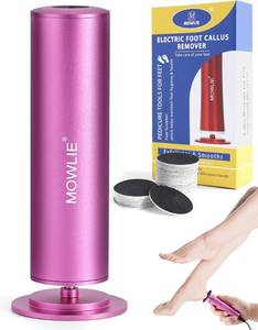 lot 2680 image: Electric Foot Callus Remover for Feet - Heavy Duty Pedicure Tool w 60 Grinding Discs Dead Skin Remover (Pink)