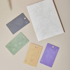 lot 2685 image: Classic Floral Car Air Freshener - Reusable Hanging Design with Hand-Drawn Patterns, Long-Lasting Scent, 4-Pack for Car Lovers, Gift for Men & Women