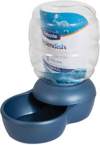 lot 2701 image: Petmate Replendish Automatic Gravity Waterer for Cats and Dogs, BPA-Free, No Batteries Required, Includes Charcoal Filter, 4 Gallons, Made in USA,Blue