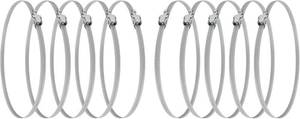 lot 2757 image: Vent Systems 5 Inch - Pack of 10 - Adjustable Galvanized Steel Worm Gear Steel Duct Clamps - Dryer Vent Clamp - Pipe Clamp for Air Ducting, Automotive - Worm Drive Hose Clamps