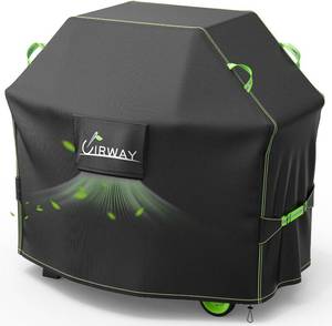 lot 2782 image: UIRWAY Gas Grill Cover 60 Inch, Waterproof, UV & Fade Resistant BBQ Grill Cover for Outdoor, Barbecue Cover with Reflective Strip and Air Vent for Weber, Dyna-glo, Char-Broil, Nexgrill, etc. Black