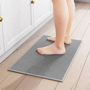 lot 2788 image: Kitchen Mat 1 PCS, Cushioned Non Slip Rugs for Kitchen Floor, Absorbent Runner Comfort Standing Mats Washable for Kitchen, Office, Home (Grey, 17.3x30)