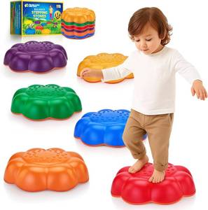 lot 2795 image: Stepping Stones for Kids - 6Pcs Non-Slip Balance Stepping Stones, Promote Toddler Gross Motor Skills & Coordination, Obstacle Course Toys for Indoor & Outdoor Play, Ideal Gifts for Toddlers