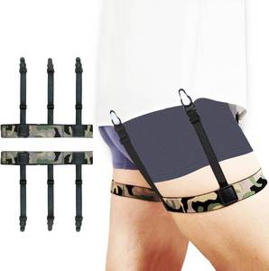 lot 2825 image: Mens professional shirts - Military-grade adjustable elastic strap pattern garters, anti-slip steel clips