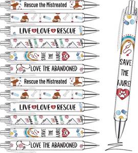 lot 2840 image: 36 Pcs Vet Tech Week Gifts Pens Veterinary Technician Appreciation Black Ink Ballpoint Pens Animal Rescue Thank You Gifts for Vet Tech Week Pet Lover Christmas Thanksgiving Birthday Supplies
