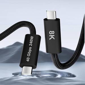 lot 11607 image: 240W USB-C to USB-C Cable (3.3Ft1M), Compatible with Thunderbolt 43 Cable,40Gbps Data Transfer for MacBook,iphone1716,Docking, 4K8K Displays,eGPU, Black