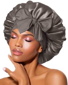 lot 11639 image: BONNET QUEEN Silk Bonnet for Sleeping Satin Bonnet Hair Bonnet Silk Hair Wrap Head Wraps Tie Bonnet Night Sleep Hat for Natural Hair