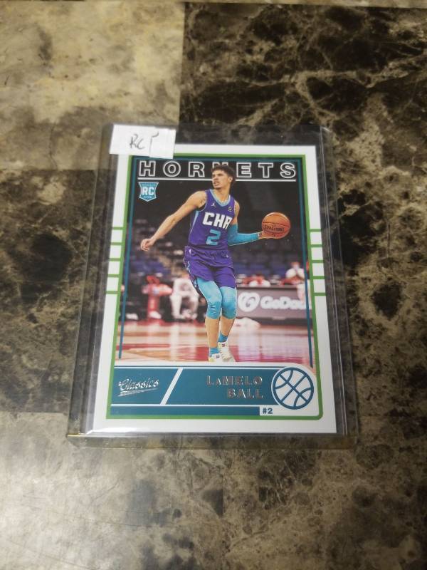 lot 1003 image: 2021 Panini Chronicles Classics Basketball LaMelo Ball Charlotte Hornets Rookie Card