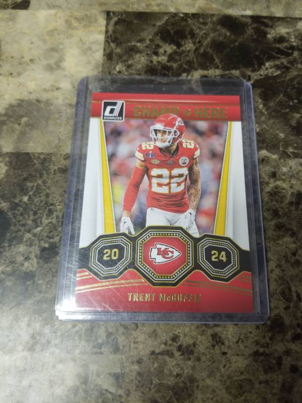 lot 978 image: 2024 Panini Donruss Football Trent McDuffie Kansas City Chiefs Card