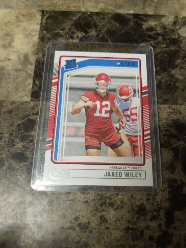 lot 988 image: 2024 Panini Donruss Football Jared Wiley Kansas City Chiefs Rated Rookie Card