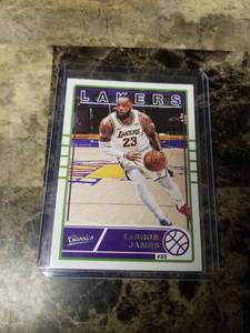 lot 1010 image: 2021 Panini Chronicles Classics Basketball LeBron James Los Angeles Lakers Card