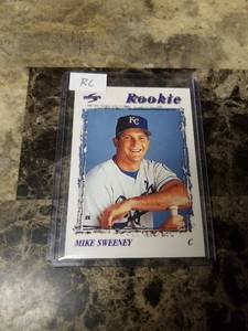 lot 1014 image: 1996 Pinnacle Score Mike Sweeney Kansas City Royals Rookie Baseball Card