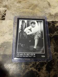 lot 1016 image: 1992 Megacards Babe Ruth Collection Baseball Card