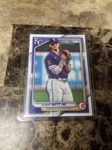 lot 1025 image: 2024 Topps Bowman Bobby Witt Jr. Kansas City Royals Baseball Card