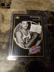 1992 Upper Deck Basketball Heroes Wilt Chamberlain Philadelphia 76ers Card