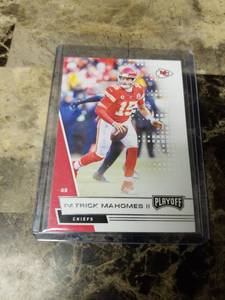 lot 1030 image: 2020 Panini Playoff Football Patrick Mahomes Kansas City Chiefs Card