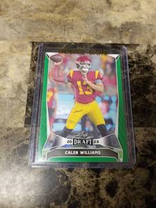 lot 1031 image: 2023 Leaf Draft Caleb Williams USC Trojans Rookie Football Card