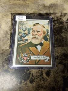 lot 1032 image: 1972 Topps Rutherford Hayes US Presidents Card