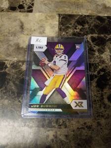 lot 1036 image: 2020 Panini Chronicles Draft Picks Joe Burrow LSU Tigers Rookie Football Card