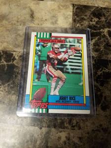 lot 1038 image: 1990 Topps All Pro Jerry Rice San Francisco 49ers Football Card