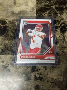 lot 1043 image: 2024 Panini Donruss Optic Football Rashee Rice Kansas City Chiefs Card