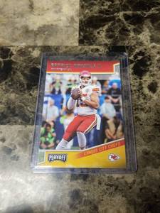 lot 1051 image: 2018 Panini Playoff Football Patrick Mahomes Kansas City Chiefs Card