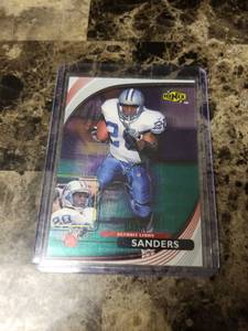 lot 1060 image: 1999 Upper Deck Ionix Barry Sanders Detroit Lions Football Card